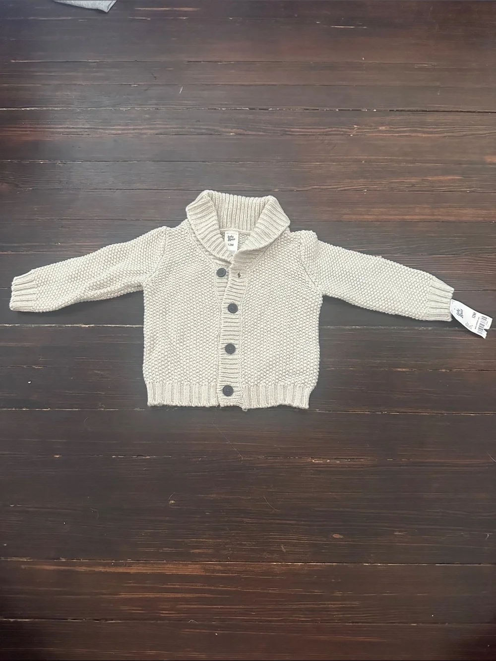 OshKosh B'gosh Knit Shawl Collar Cardigan - Cream